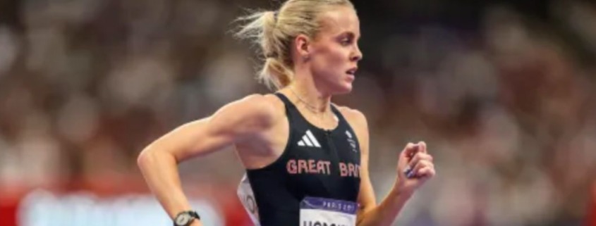 Fhinix_París 2024 Atleta de NiKE Keely Hodgkinson gana el oro en los 800 metros.